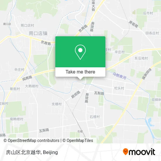 房山区北京越华 map