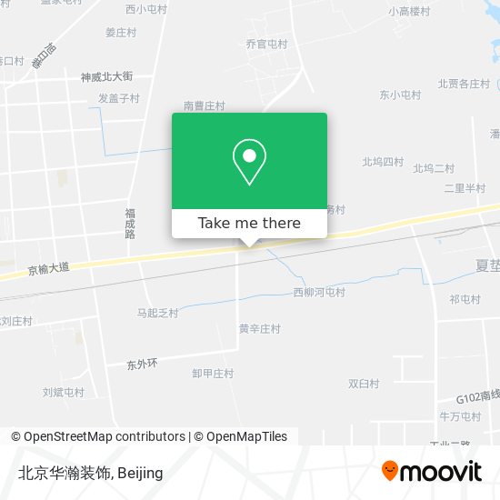 北京华瀚装饰 map