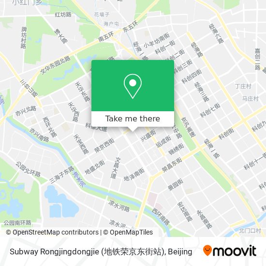 Subway Rongjingdongjie (地铁荣京东街站) map