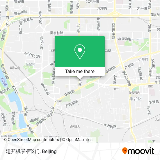 建邦枫景-西2门 map