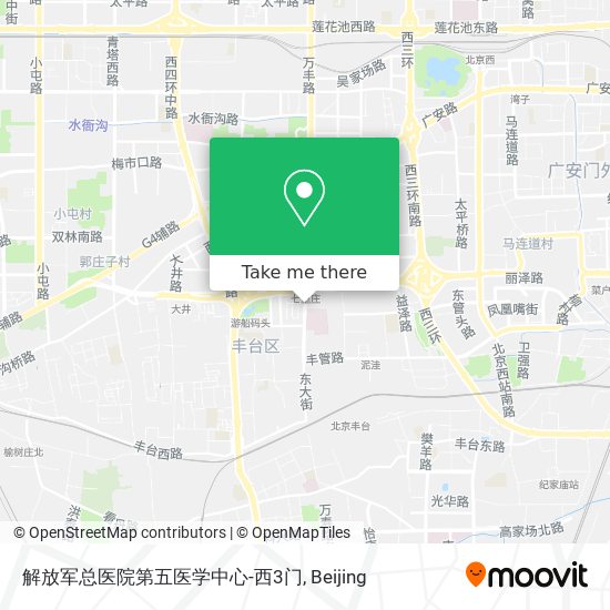 解放军总医院第五医学中心-西3门 map