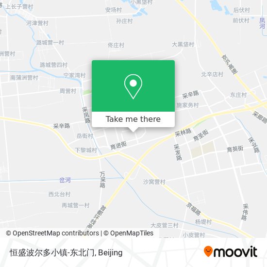 恒盛波尔多小镇-东北门 map