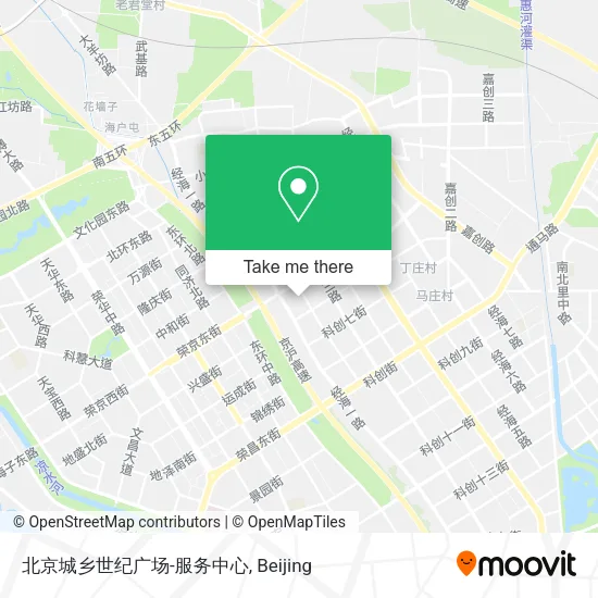 北京城乡世纪广场-服务中心 map