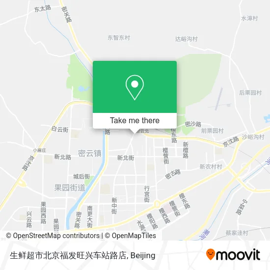 生鲜超市北京福发旺兴车站路店 map