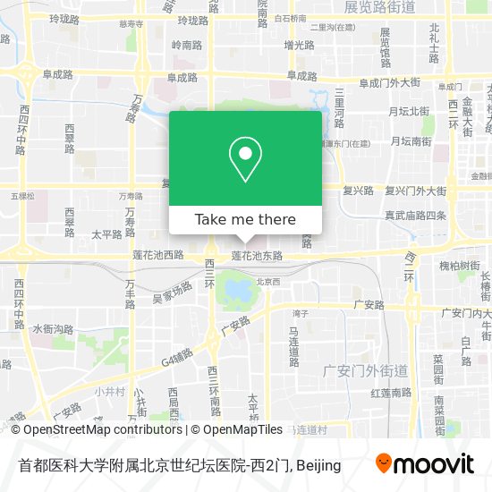 首都医科大学附属北京世纪坛医院-西2门 map