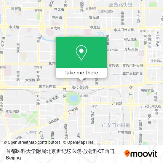 How To Get To 首都医科大学附属北京世纪坛医院 放射科ct西门in 羊坊店街道by Metro Or Bus Moovit