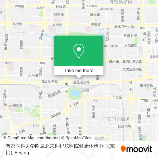 首都医科大学附属北京世纪坛医院健康体检中心(东门) map