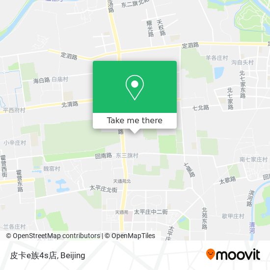 皮卡e族4s店 map