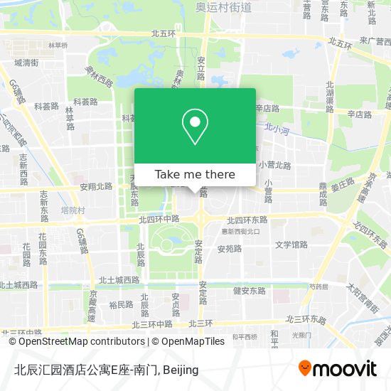 北辰汇园酒店公寓E座-南门 map