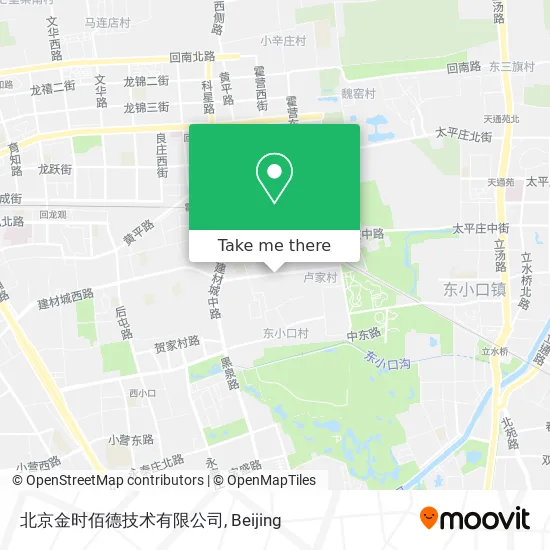 北京金时佰德技术有限公司 map