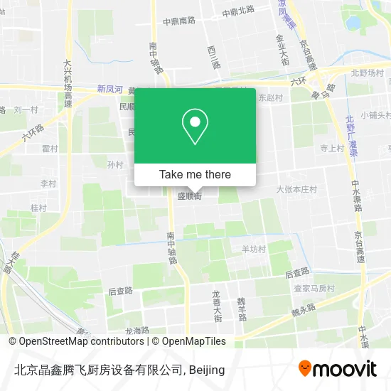 北京晶鑫腾飞厨房设备有限公司 map