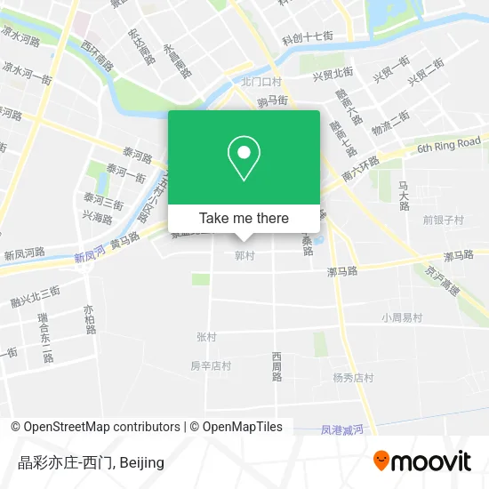 晶彩亦庄-西门 map