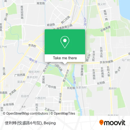 便利蜂(悦盛路6号院) map