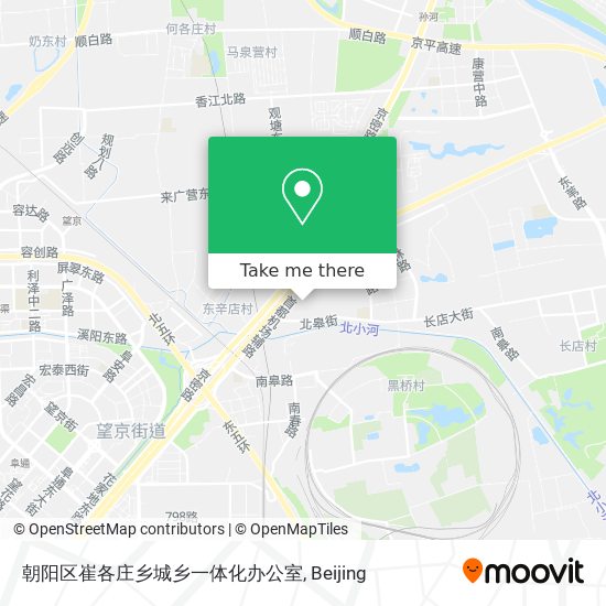 朝阳区崔各庄乡城乡一体化办公室 map
