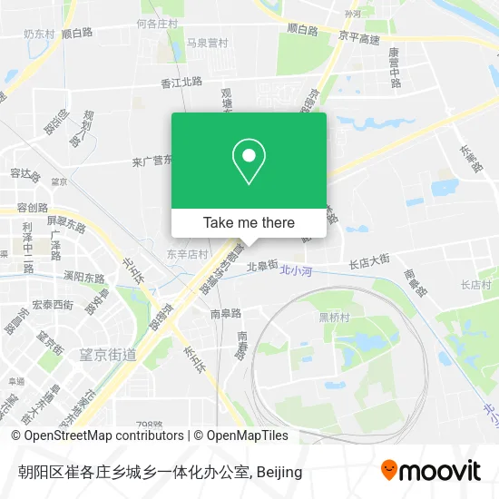 朝阳区崔各庄乡城乡一体化办公室 map
