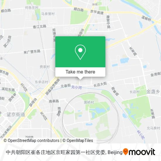 中共朝阳区崔各庄地区京旺家园第一社区党委 map