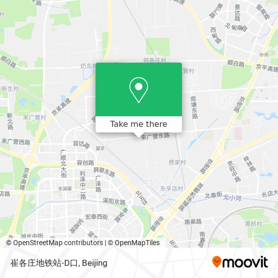 崔各庄地铁站-D口 map