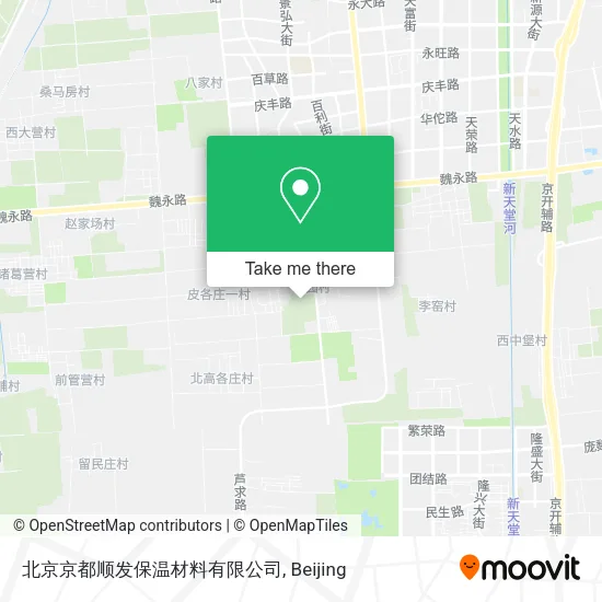 北京京都顺发保温材料有限公司 map