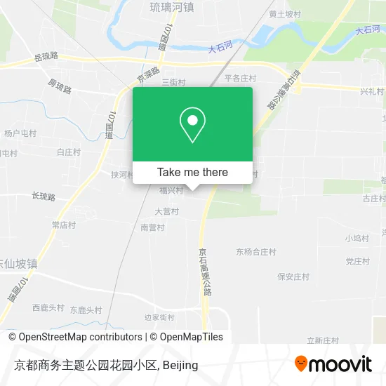 京都商务主题公园花园小区 map
