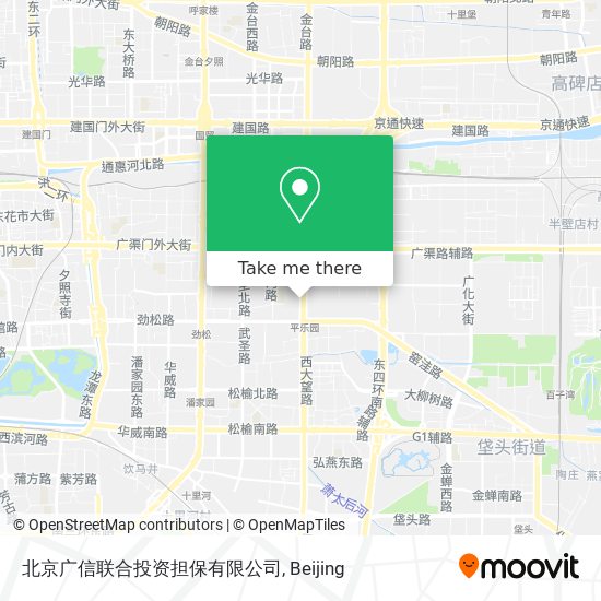 北京广信联合投资担保有限公司 map