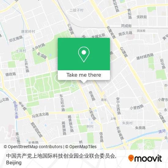 中国共产党上地国际科技创业园企业联合委员会 map