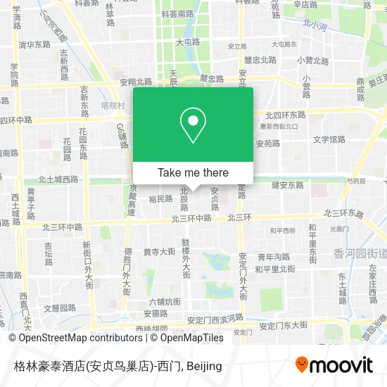 格林豪泰酒店(安贞鸟巢店)-西门 map