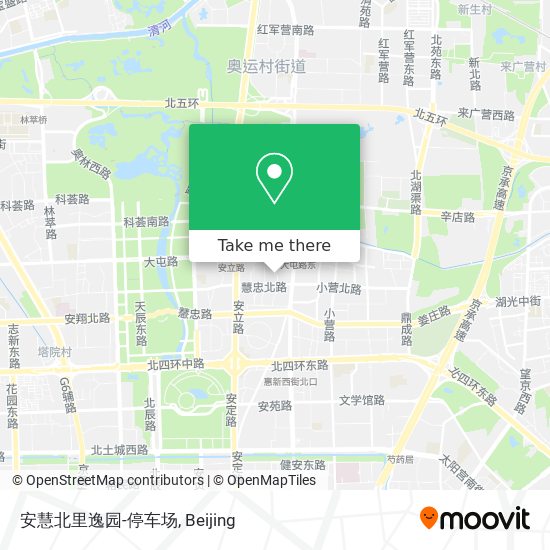 安慧北里逸园-停车场 map