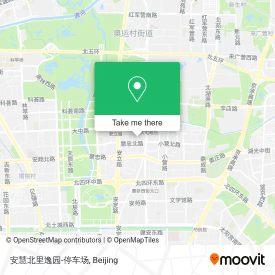 安慧北里逸园-停车场 map
