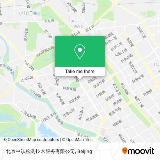 北京中认检测技术服务有限公司 map
