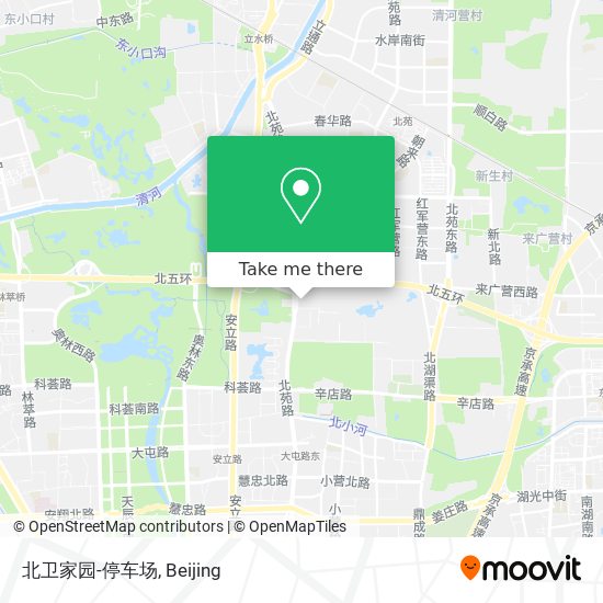 北卫家园-停车场 map