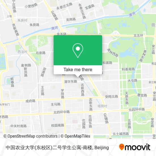 中国农业大学(东校区)二号学生公寓-南楼 map