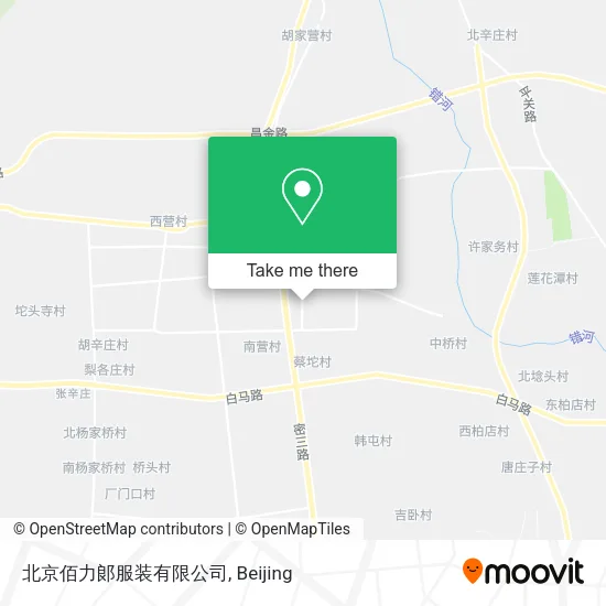 北京佰力郞服装有限公司 map