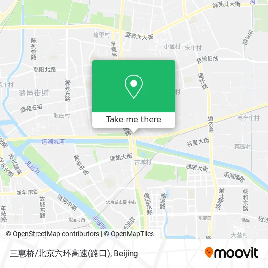 三惠桥/北京六环高速(路口) map