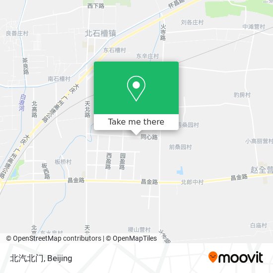 北汽北门 map