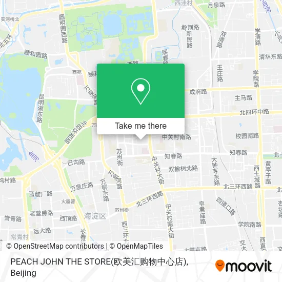 PEACH JOHN THE STORE(欧美汇购物中心店) map