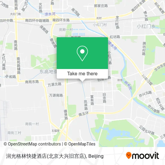 润光格林快捷酒店(北京大兴旧宫店) map