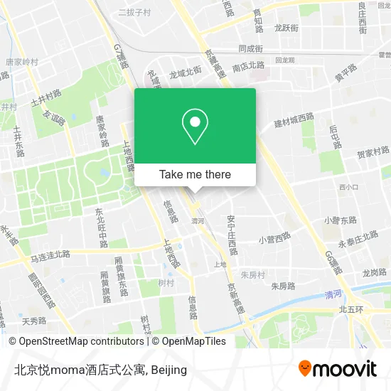 北京悦moma酒店式公寓 map