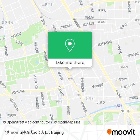 悦moma停车场-出入口 map