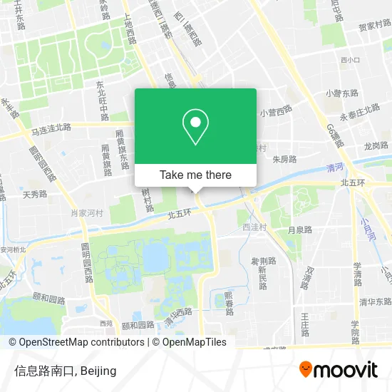 信息路南口 map