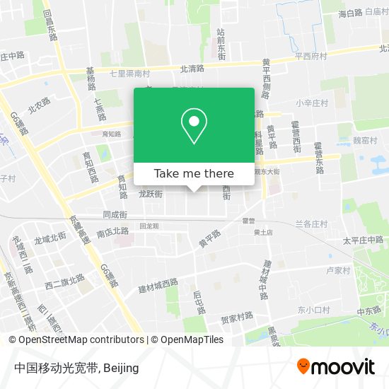 中国移动光宽带 map