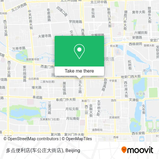 多点便利店(车公庄大街店) map