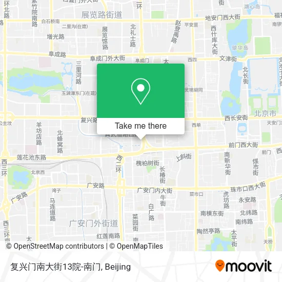 复兴门南大街13院-南门 map