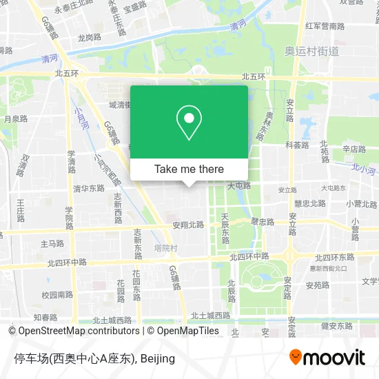 停车场(西奥中心A座东) map