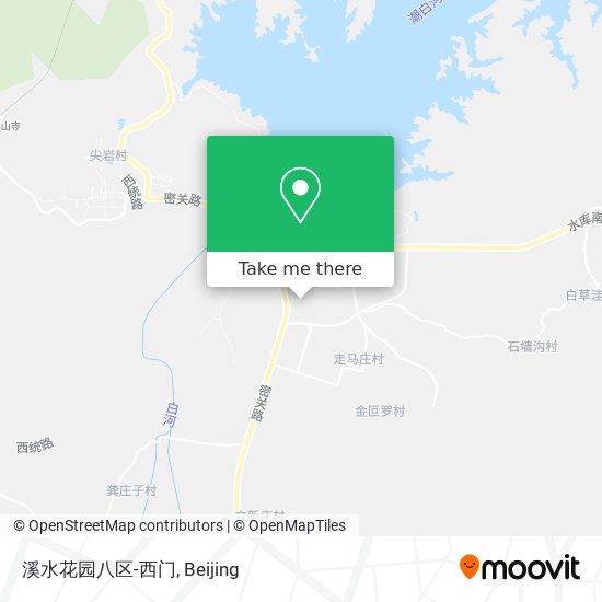 溪水花园八区-西门 map