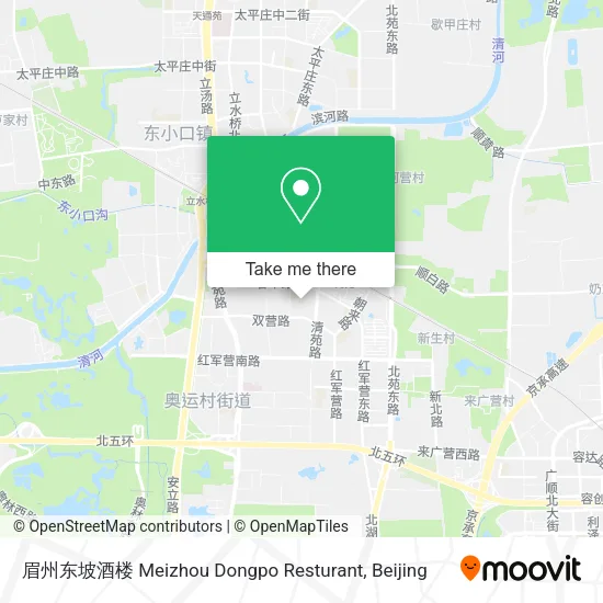 眉州东坡酒楼 Meizhou Dongpo Resturant map