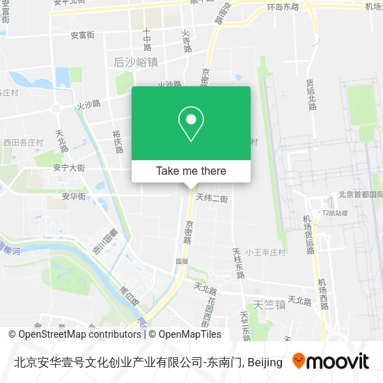 北京安华壹号文化创业产业有限公司-东南门 map