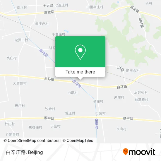 白辛庄路 map