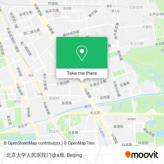 北京大学人民医院门诊a座 map