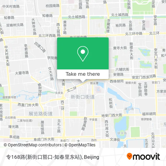 专168路(新街口豁口-知春里东站) map