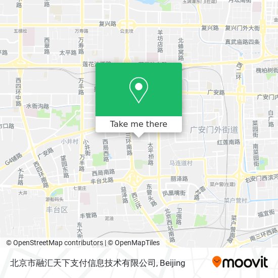 北京市融汇天下支付信息技术有限公司 map